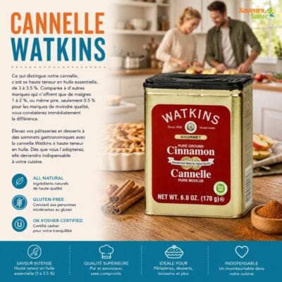 Cannelle Watkins 170 g pour pâtisserie, desserts et recettes maison