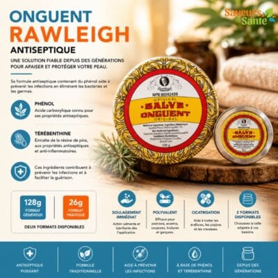 Onguent Rawleigh antiseptique 26 g et 128 g pour aider à protéger et apaiser la peau