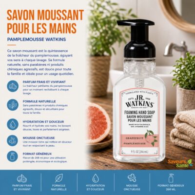 Savon moussant pour les mains Pamplemousse Watkins
