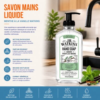 Savon liquide pour les mains Menthe à la vanille Watkins