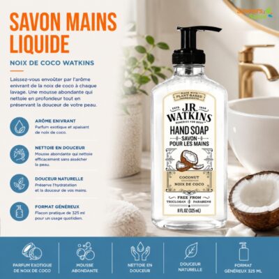 Savon liquide pour les mains Noix de coco Watkins