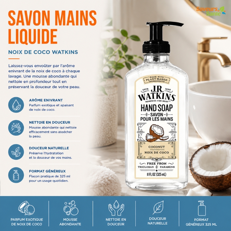 Savon liquide pour les mains Noix de coco Watkins