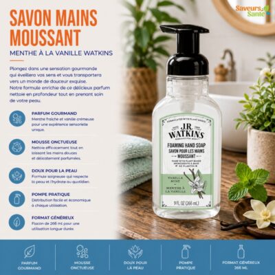 Savon moussant pour les mains Menthe à la vanille Watkins