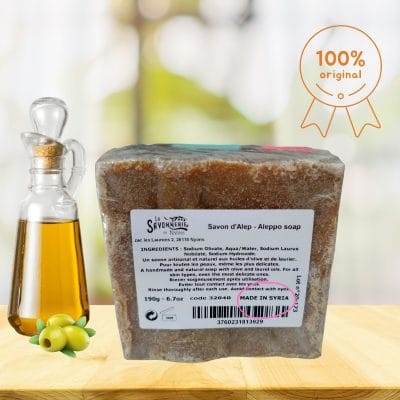 Savon d'Alep 190 gr ingrédients naturels