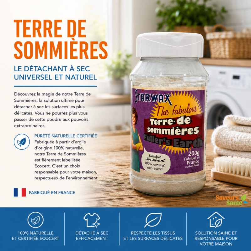 Terre de Sommières 200 g détachant naturel absorbant