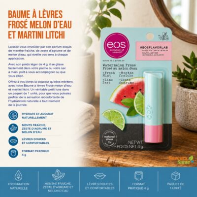 Baume à lèvres Frosé melon d'eau et martini litchi