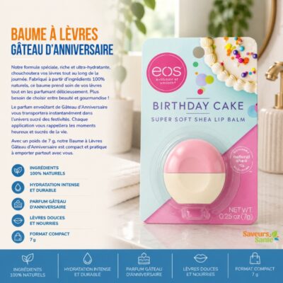 Baume à lèvres Gâteau d'anniversaire