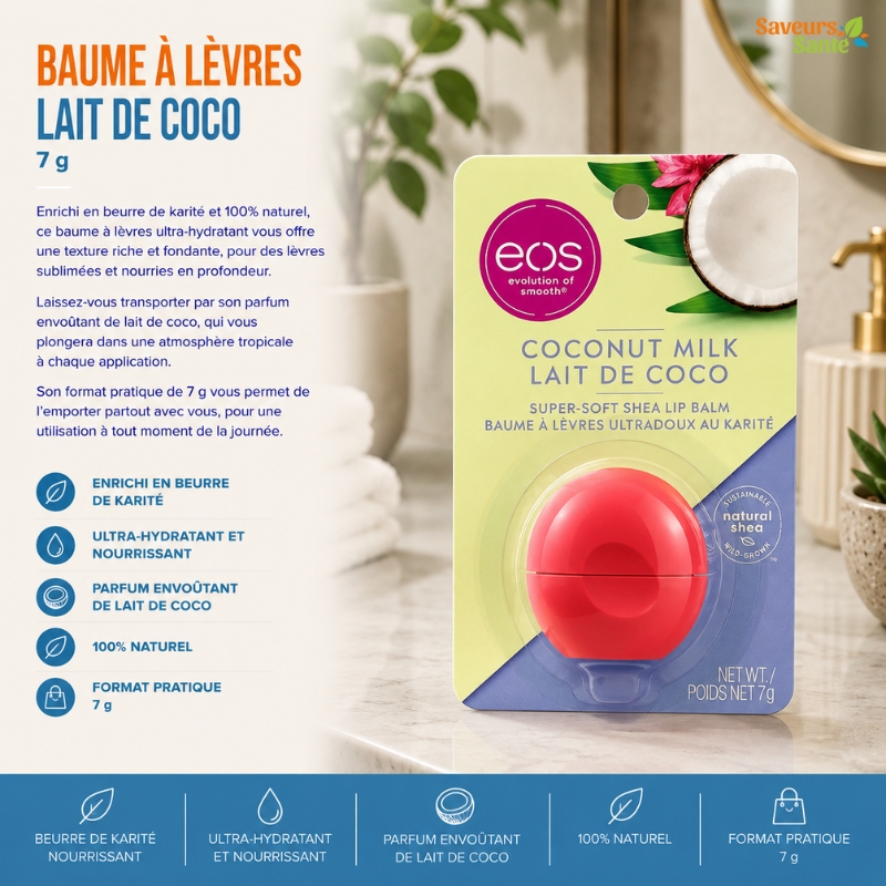Baume à lèvres Lait de coco 7 g