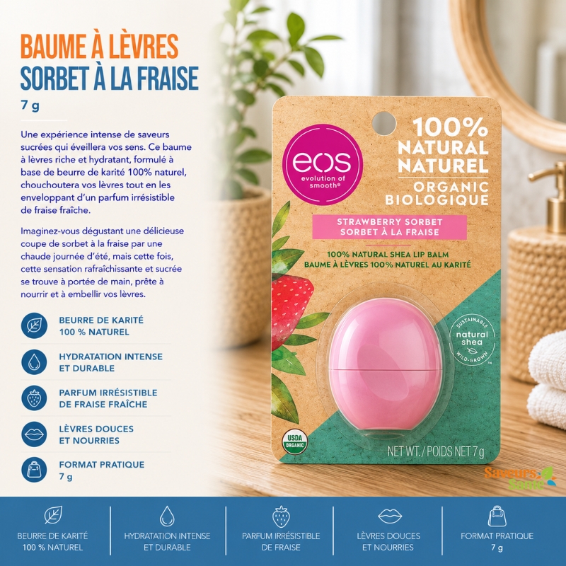 Baume à lèvres Sorbet à la fraise 7 g