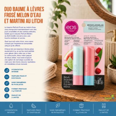 Duo de baumes à lèvres Frosé melon d'eau et martini au litchi