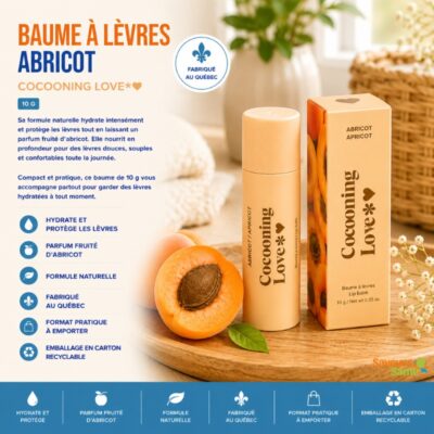 Baume à lèvres Abricot 10 g Cocooning Love