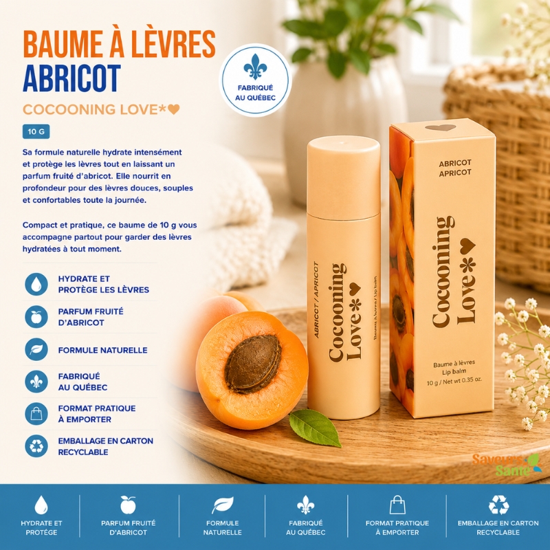 Baume à lèvres Abricot 10 g Cocooning Love