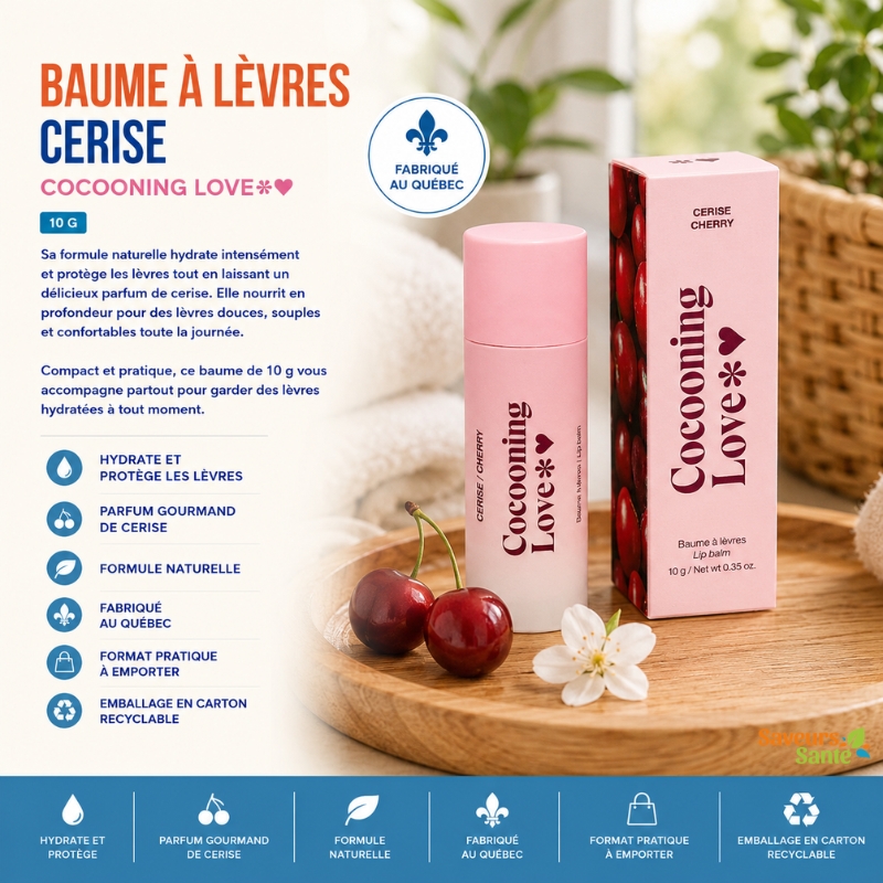 Baume à lèvres Cerise 10 g Cocooning Love