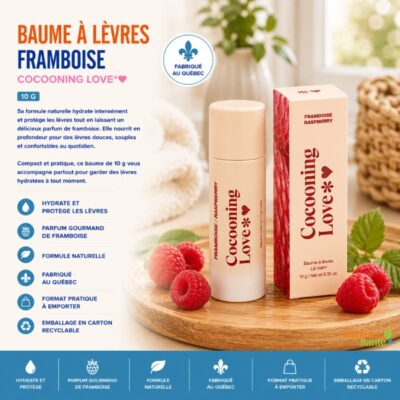 Baume à lèvres Framboise 10 g Cocooning Love
