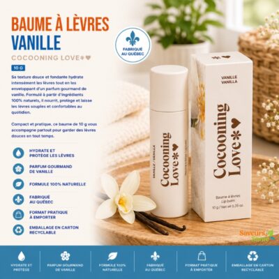 Baume à lèvres Vanille 10 g Cocooning Love