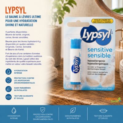 Baume à lèvres Lypsyl hydratant pour le soin quotidien des lèvres Titre :
