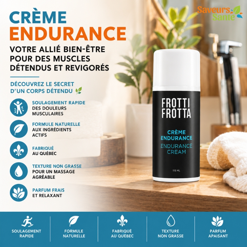Crème Endurance Frotti pour douleurs musculaires et articulaires avec effet apaisant