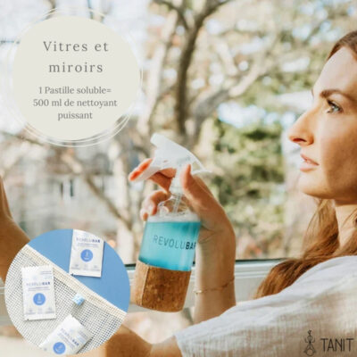 Pastille Révolubar: Nettoyant Vitres et Miroirs Révolutionnaire pour une Maison Étincelante