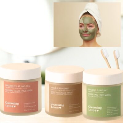 Masque d’Argile Visage Cocooning love – Purifie, Nourrit et Éclaire