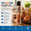Pur B.B.Q Rub – Assaisonnement Fumé pour Viandes & Grillades