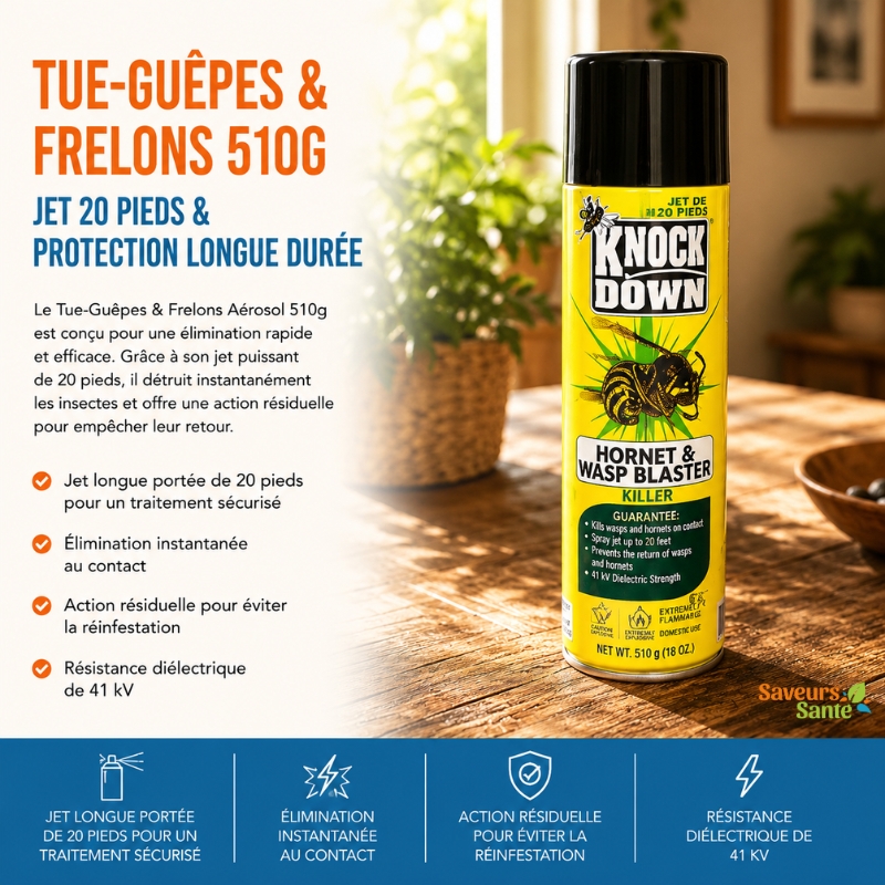 Tue-guêpes et frelons 510 g à jet longue portée