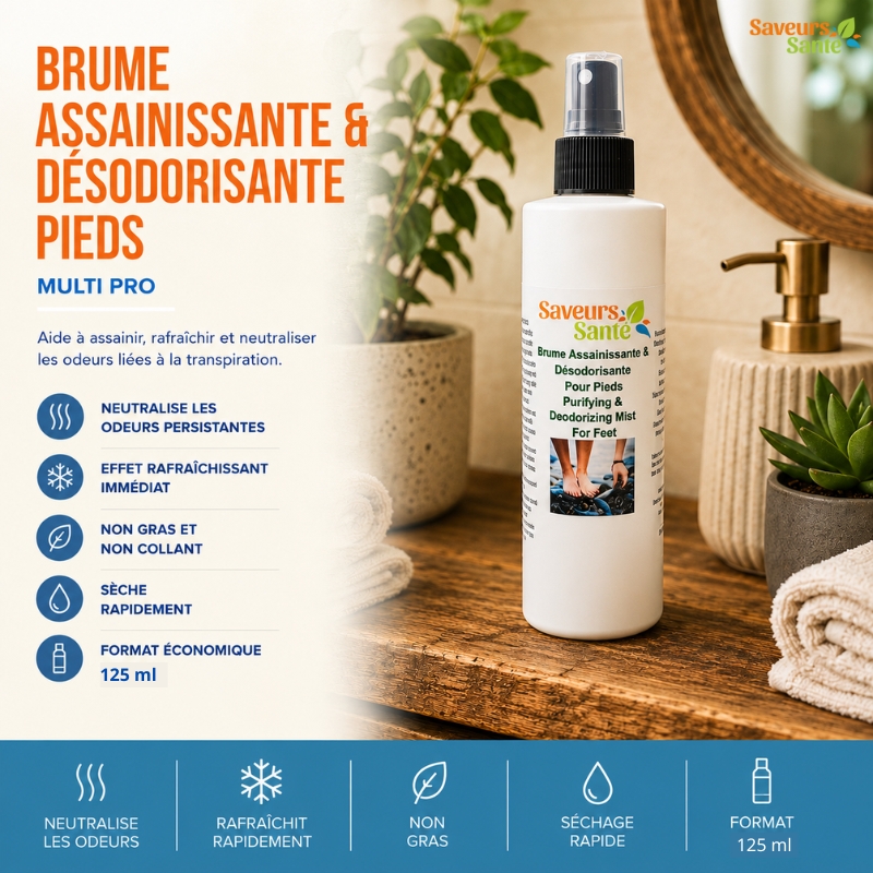 Brume assainissante et désodorisante pour les pieds 125 ml Multi Pro