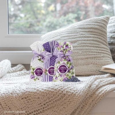 Lot 3 Sachets 18 g Lavande & Lavandin avec noeud