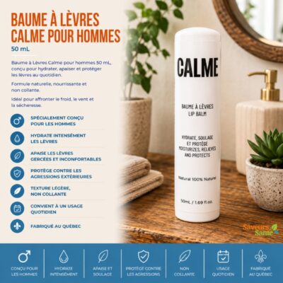 Baume à lèvres Calme pour hommes 50 ml
