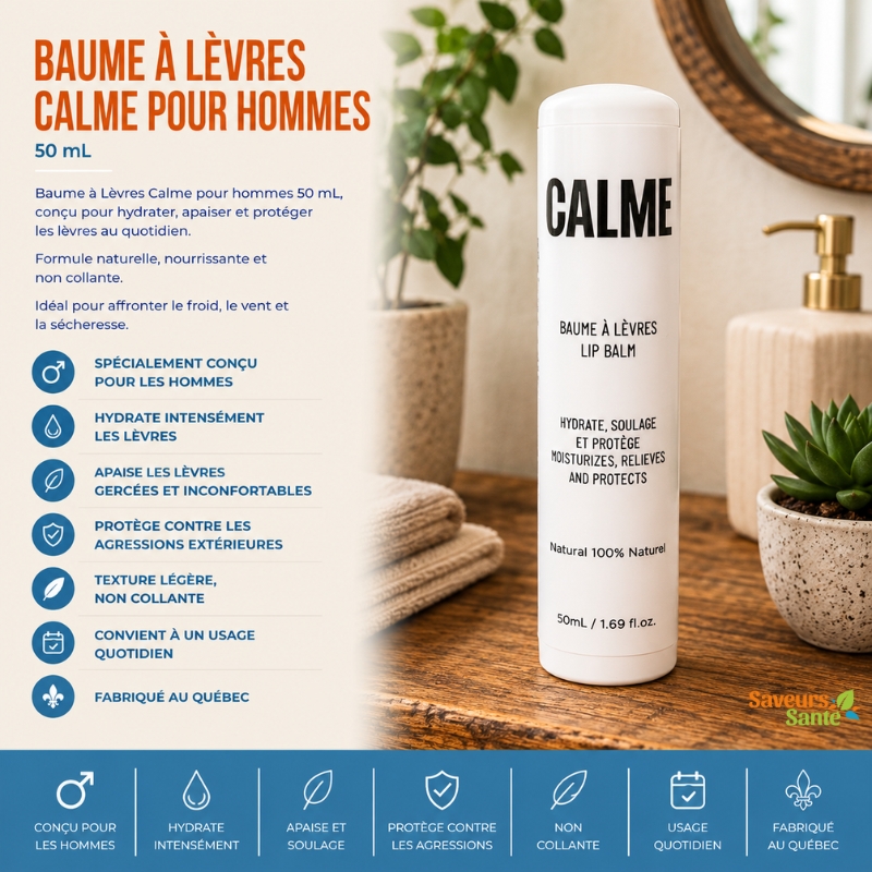 Baume à lèvres Calme pour hommes 50 ml