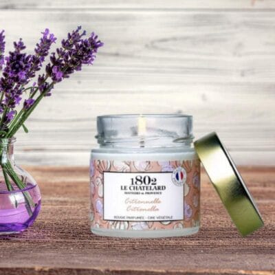BOUGIE PARFUMÉE CITRONNELLE, COLLECTION SIGNATURE 180g