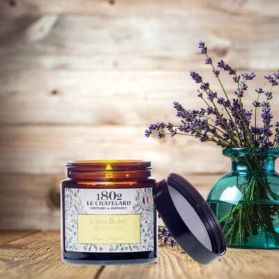BOUGIE PARFUMÉE LOTUS BLANC, COLLECTION AUTHENTIQUE 80g