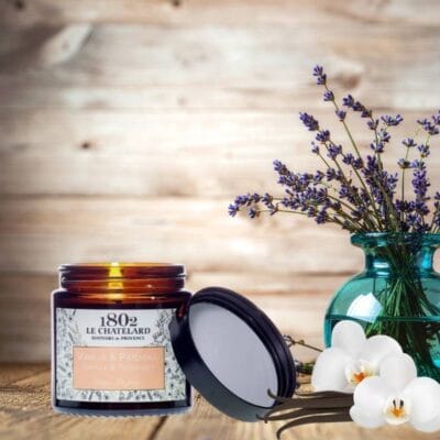 BOUGIE PARFUMÉE VANILLE - PATCHOULI, COLLECTION AUTHENTIQUE 80g