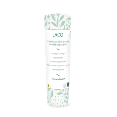 Essuie-tout réutilisable en fibre de bambou