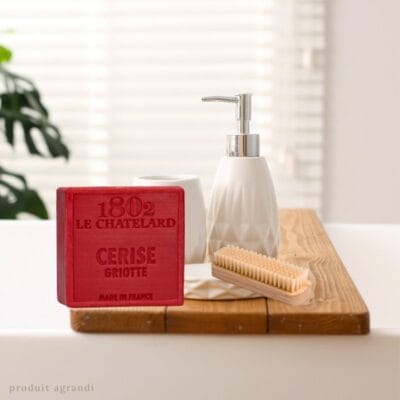 Savon Carré 100 g CERISE GRIOTTE – SANS PALME