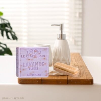 Savon Carré 100 g FLEUR DE LAVANDE - SANS PALME