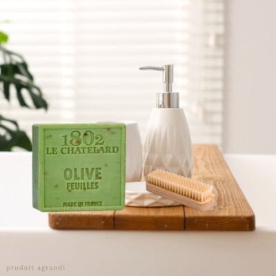 Savon Carré 100 g OLIVE FEUILLE - SANS PALME