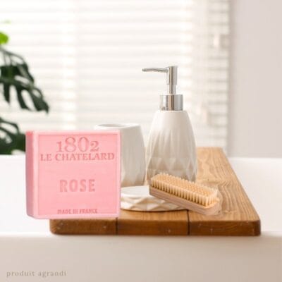 Savon Carré 100 g ROSE - SANS PALME