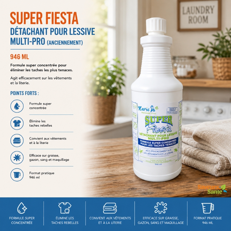 Super Fiesta détachant pour lessive 946 ml Multi Pro