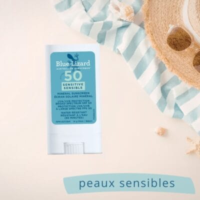 Crème solaire minérale SPF 50 stick peau sensible 14 g