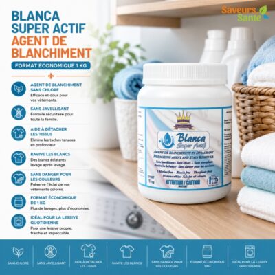 Blanca super actif multi-pro 1 kg agent de blanchiment et détachant sans chlore