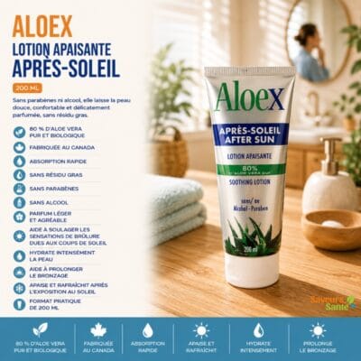 Aloex lotion apaisante après-soleil 200 ml pour le corps
