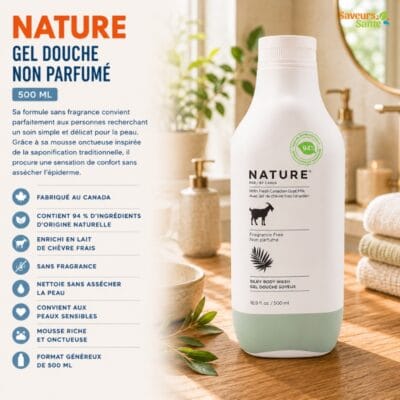 Nature Gel douche non parfumé 500 ml