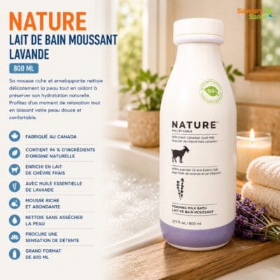 Nature Lait de bain moussant lavande 800 ml