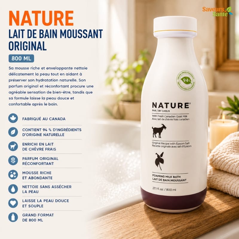 Nature Lait de bain moussant original 800 ml