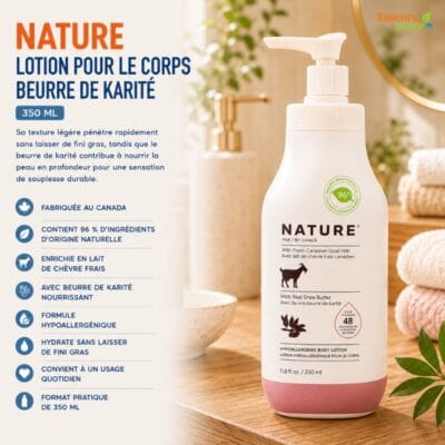Nature Lotion pour le corps beurre de karité 350 ml