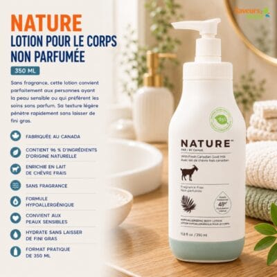 Nature Lotion pour le corps non parfumée 350 ml