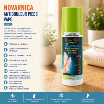 Novarnica Antidouleur pieds Vapo 65 ml