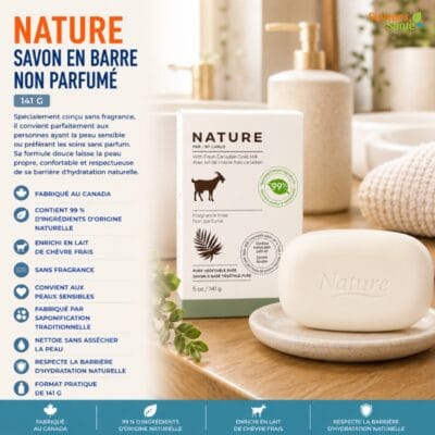 Nature Savon en barre non parfumé 141 g